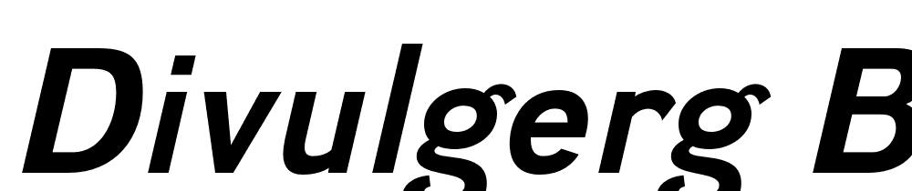 DivulgeRg-BoldItalic font family download free