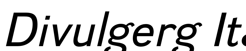 DivulgeRg-Italic font family download free