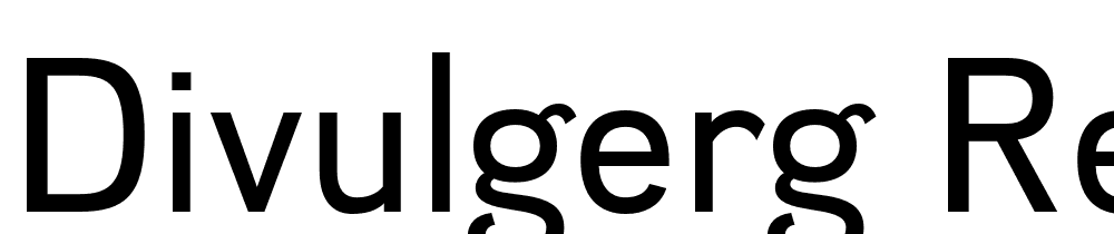 DivulgeRg-Regular font family download free