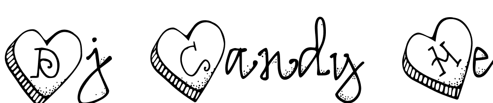 DJ-Candy-Heart font family download free