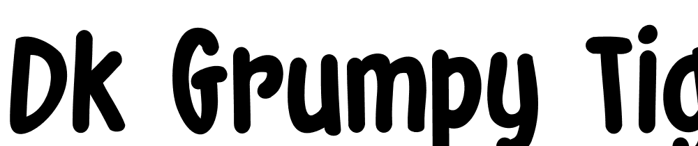 dk_grumpy_tiger font family download free