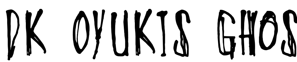 DK-Oyukis-Ghost font family download free