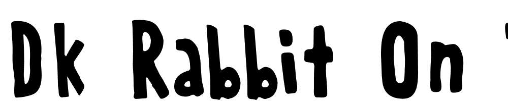 DK-Rabbit-On-The-Moon font family download free