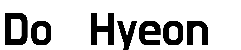 do-hyeon font family download free