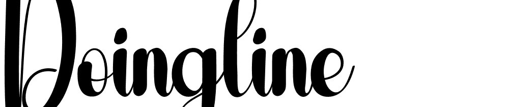 doingline font family download free