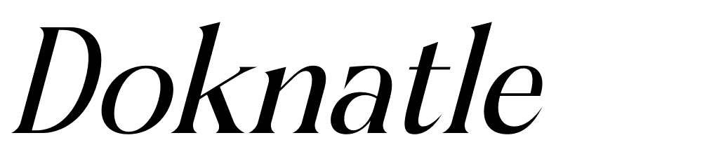 Doknatle font family download free