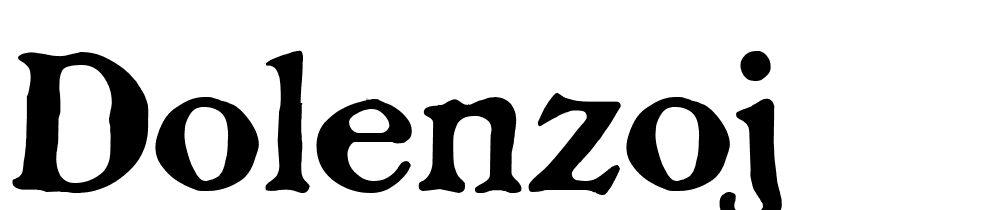 DolenzoJ font family download free