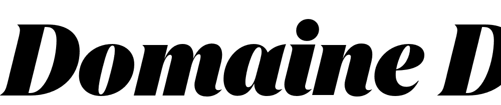 Domaine-Disp-Nar-Black-Italic font family download free