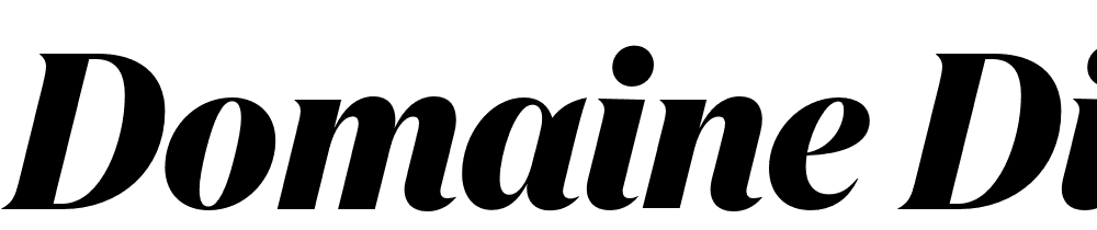 Domaine-Disp-Nar-Bold-Italic font family download free