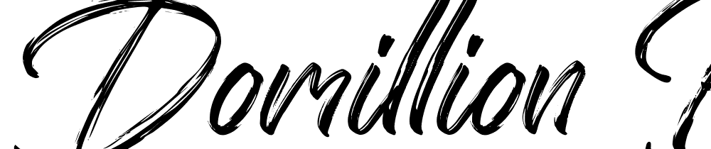 Domillion Brush font family download free