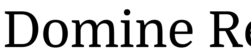 Domine-Regular font family download free