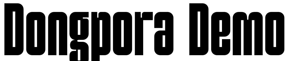 dongpora-demo font family download free