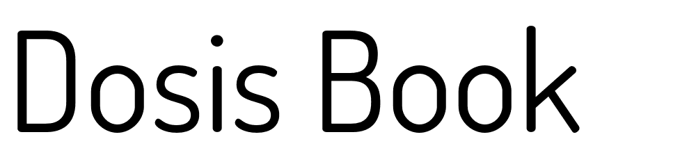 Dosis-Book font family download free