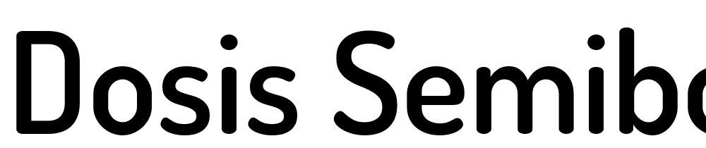 Dosis-SemiBold font family download free