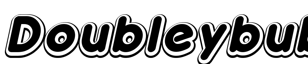 DoubleYBubble-Shadow font family download free