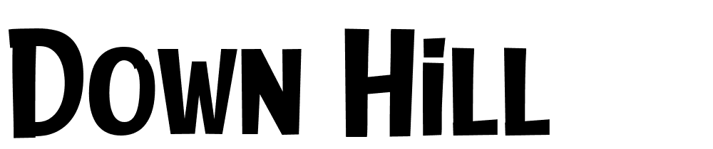 down-hill font family download free