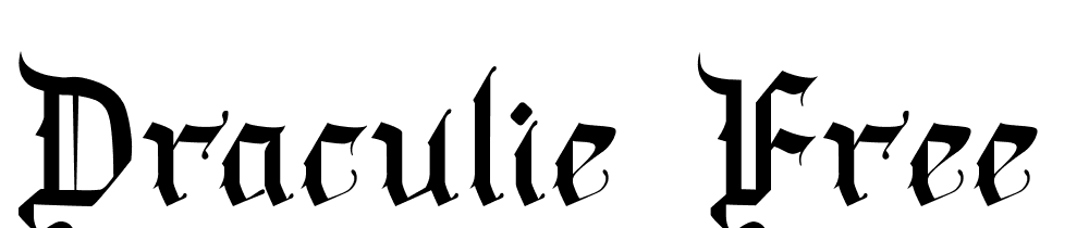 Draculie-Free-Trial font family download free