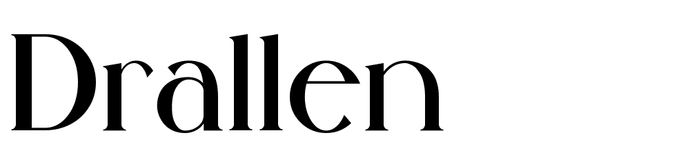 Drallen font family download free