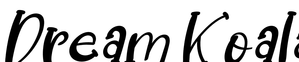 Dream-Koala-Italic font family download free