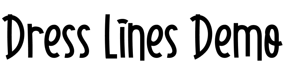 Dress-Lines-Demo font family download free