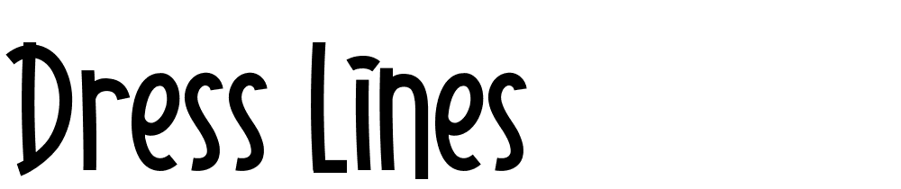 Dress Lines font family download free