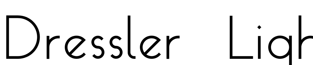 Dressler-Light font family download free