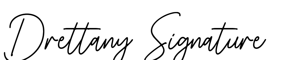 Drettany Signature font family download free