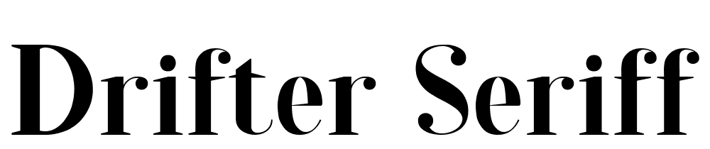 drifter-seriff font family download free