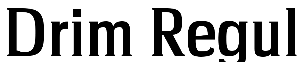 Drim-Regular font family download free