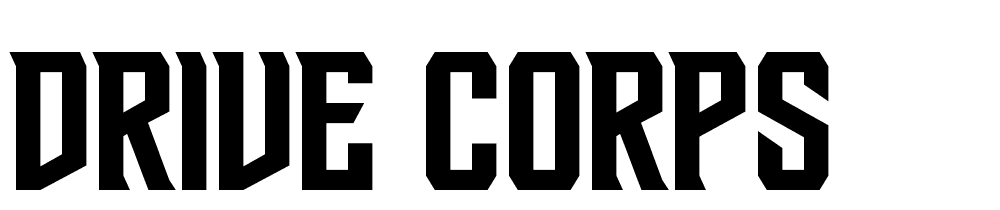 Drive Corps font family download free