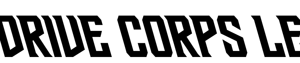 Drive-Corps-Leftalic font family download free