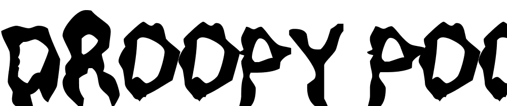 droopy_poopy font family download free