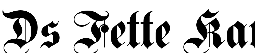 DS-Fette-Kanzlei font family download free