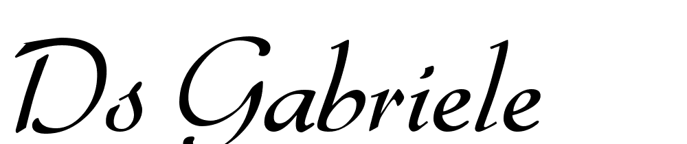 DS-Gabriele font family download free