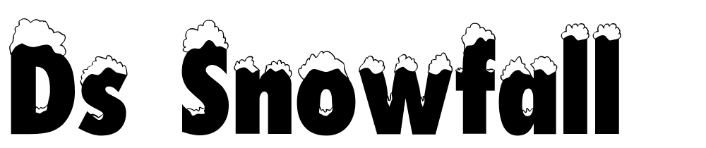 DS-Snowfall font family download free