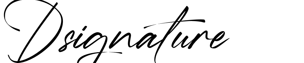 DSignature font family download free