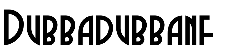 DubbaDubbaNF font family download free