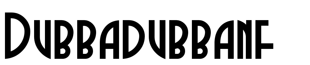 DubbaDubbaNF font family download free