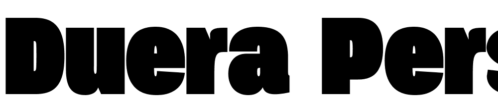 Duera-PERSONAL-USE-Normal-Black font family download free