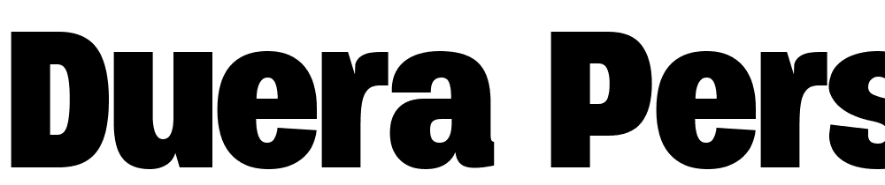 Duera-PERSONAL-USE-Normal-Bold font family download free