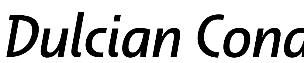 Dulcian-Cond-Medium-Italic font family download free