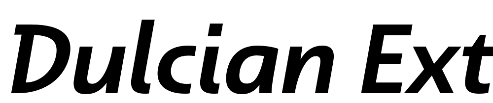 Dulcian Ext font family download free