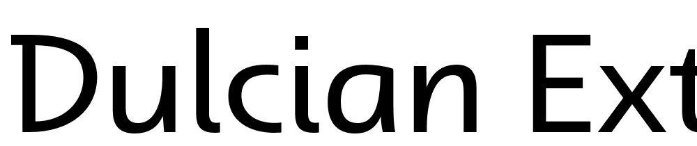 Dulcian-Ext-Regular font family download free