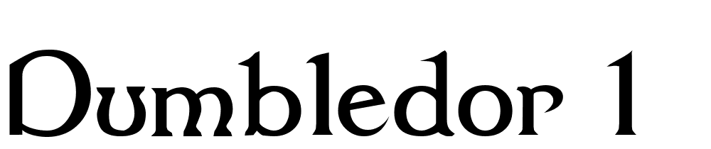 Dumbledor-1 font family download free