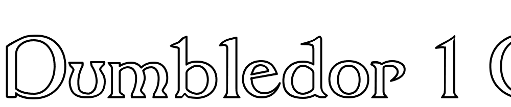 Dumbledor-1-Outline font family download free