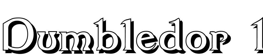 Dumbledor-1-Shadow font family download free
