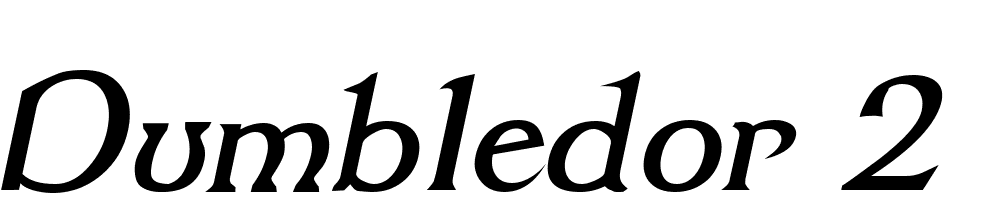 Dumbledor-2-Italic font family download free