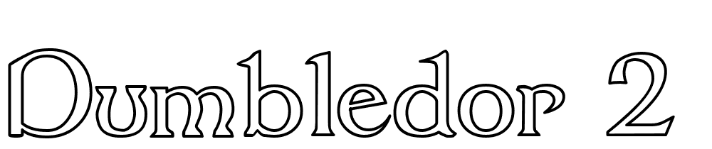 Dumbledor-2-Outline font family download free