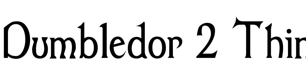 Dumbledor-2-Thin font family download free