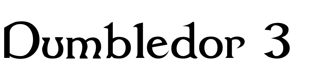 Dumbledor-3 font family download free